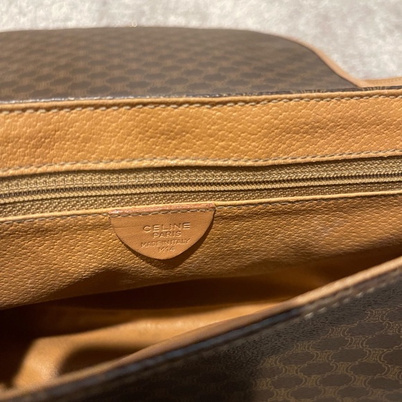 Celine Brown Macadam crossbody bag - Picture 14 of 16